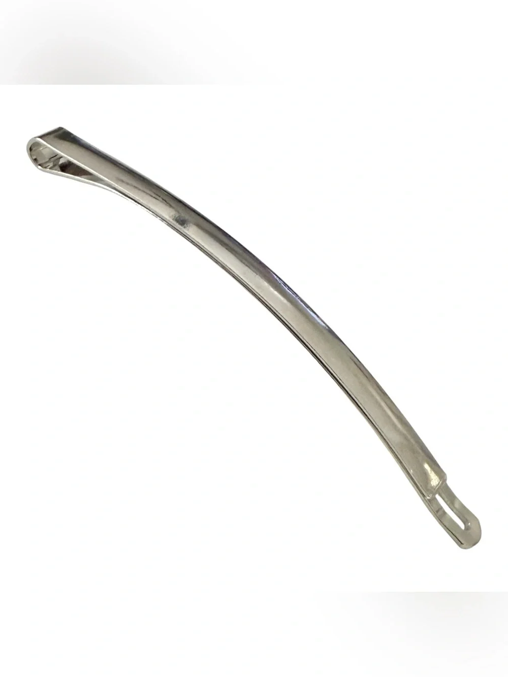 Vintage Extra Long French Hair Clip Bobby Pin in Silver, Unworn, 3.5” Long